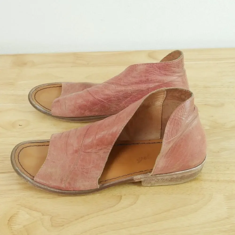 Free People Mont Blanc Sandals EU 38 US 7.5 8 Boho Festival Flats Bootie‎ Shoes